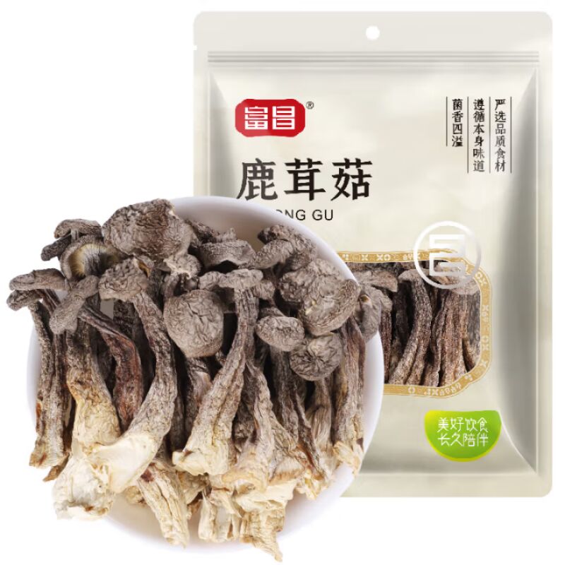 富昌珍品鹿茸菇鹿茸菌菇干货炒菜煲汤火锅食材100g - Weee!