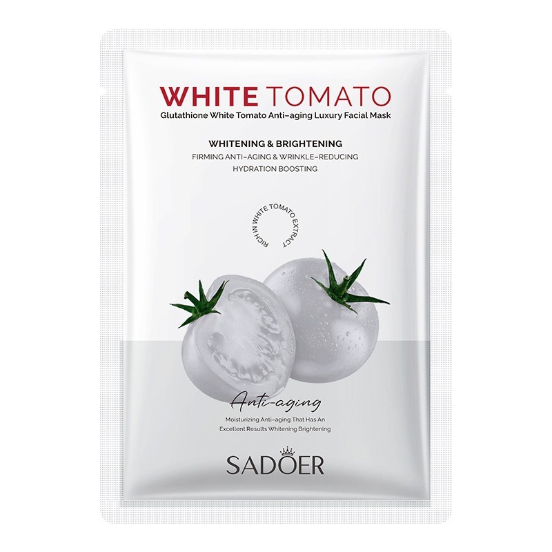 glutathione white tomato SADOER Luxury Mask 5-Pack 1 each biotin ghk-cu before and after Volume:30ml Suitable for those who