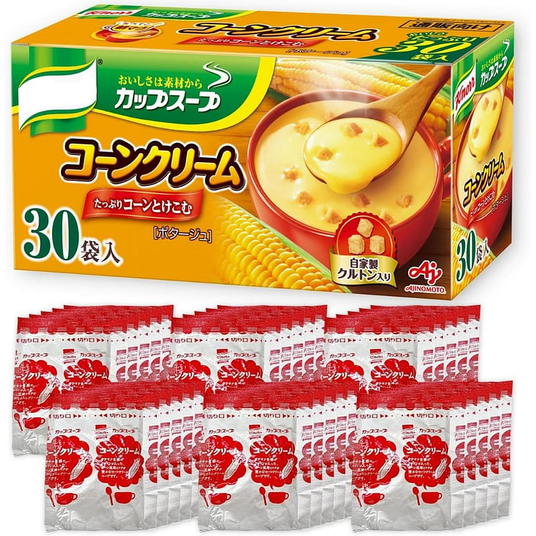 Japanese Instant Cup Soup Rich Corn Cream Flavor 1 each