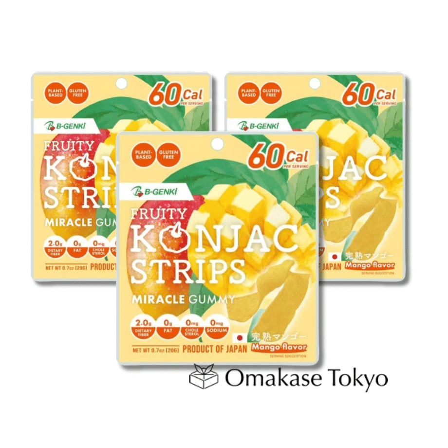 Fruity Konjac Strips Mango x 3 packs 60 g