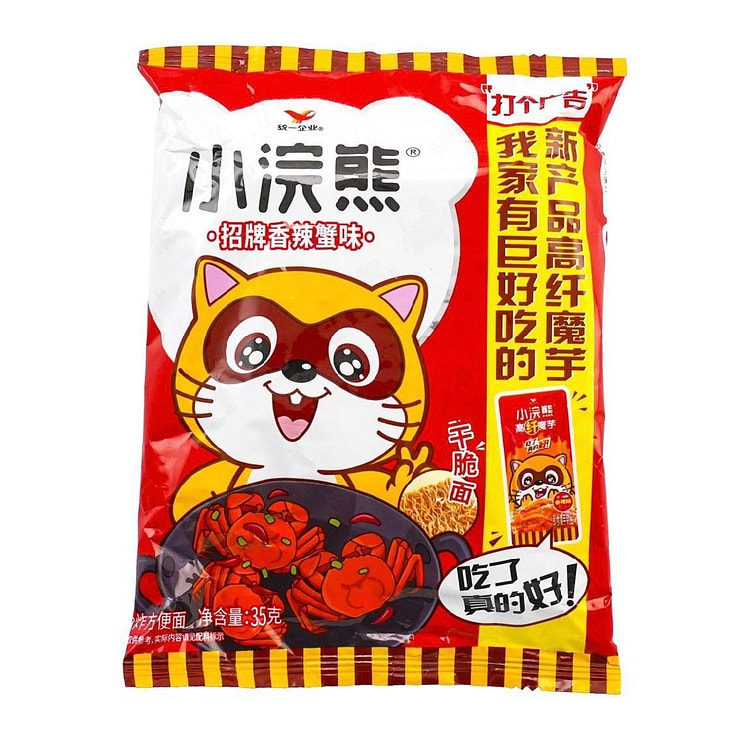 【小浣熊】干脆面 销魂香辣蟹味35克 (min 2)