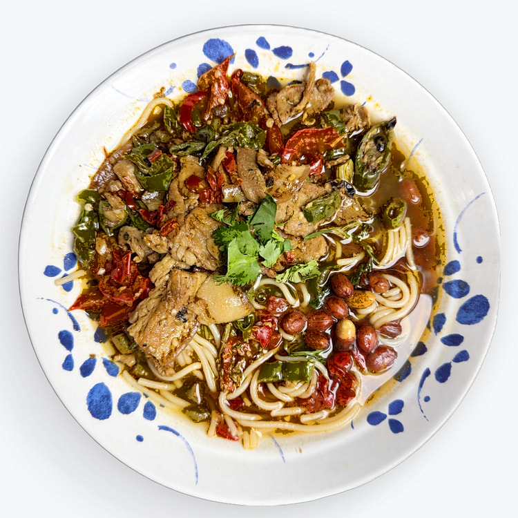 辣椒炒肉汤粉（圆粉）