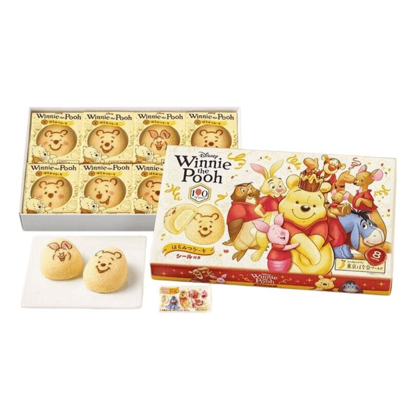 Winnie the Pooh Honey-Flavored Banana Cake 8pcs 1 box