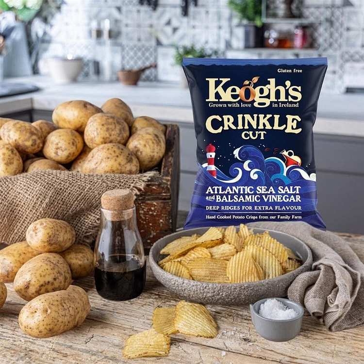 Keogh's Sea Salt and Vinegar Potato Chips 12pcs 1 box