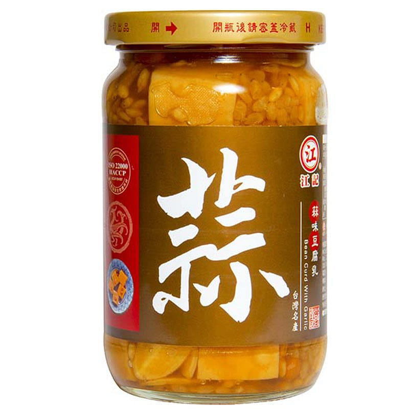 台湾进口特产江记豆腐乳蒜味豆腐乳下饭酱380g 380 克