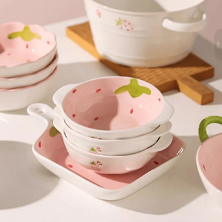 Strawberry Tableware Set of 5 5 case