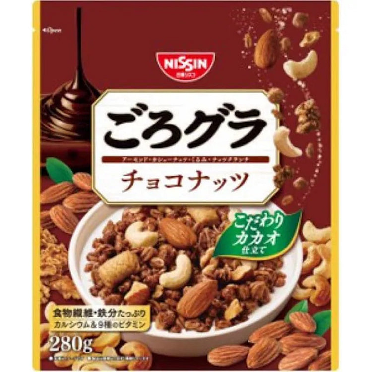 Nissin Cisco Choco Nut Granola 280g 1 each