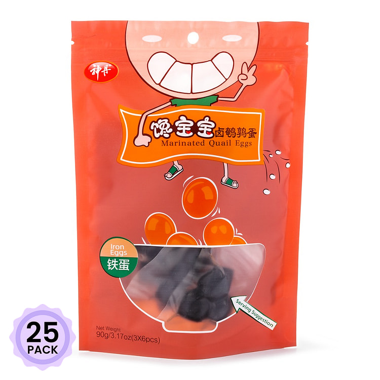 神丹 卤鹌鹑蛋 铁蛋 90 克*25 包