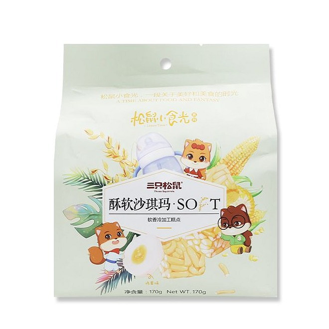 三只松鼠沙琪玛酥软糕点独立包装零食小吃170g 170 克