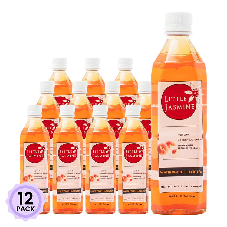 Little Jasmine 白桃红茶 16.9 液盎司*12 包