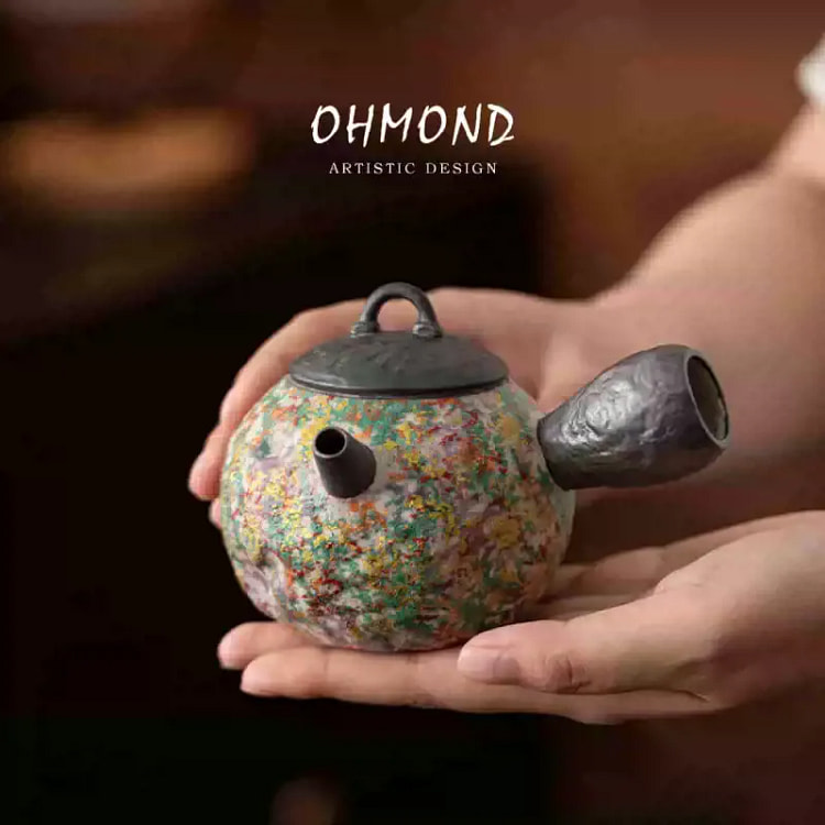 Old Rock Mud Side Handle Teapot For Home Tea 1 each