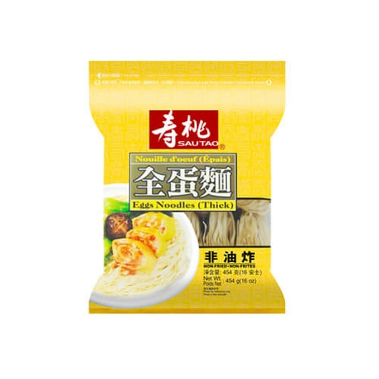 寿桃牌 袋装 全蛋面 粗条