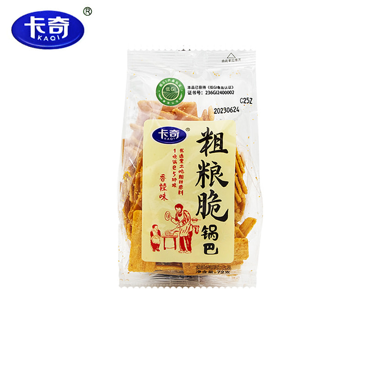 卡奇粗粮脆锅巴办公室解馋充饥膨化零食香辣味 72g*1包