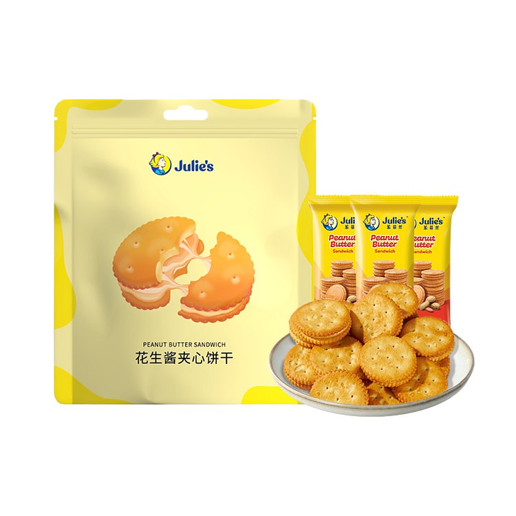 茱蒂丝花生酱夹心饼干180g*1袋 180 克