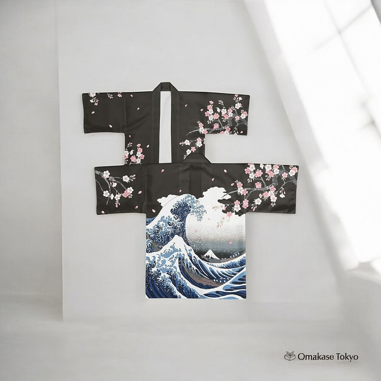 Noren Kobo 白色波浪与樱花 270 克