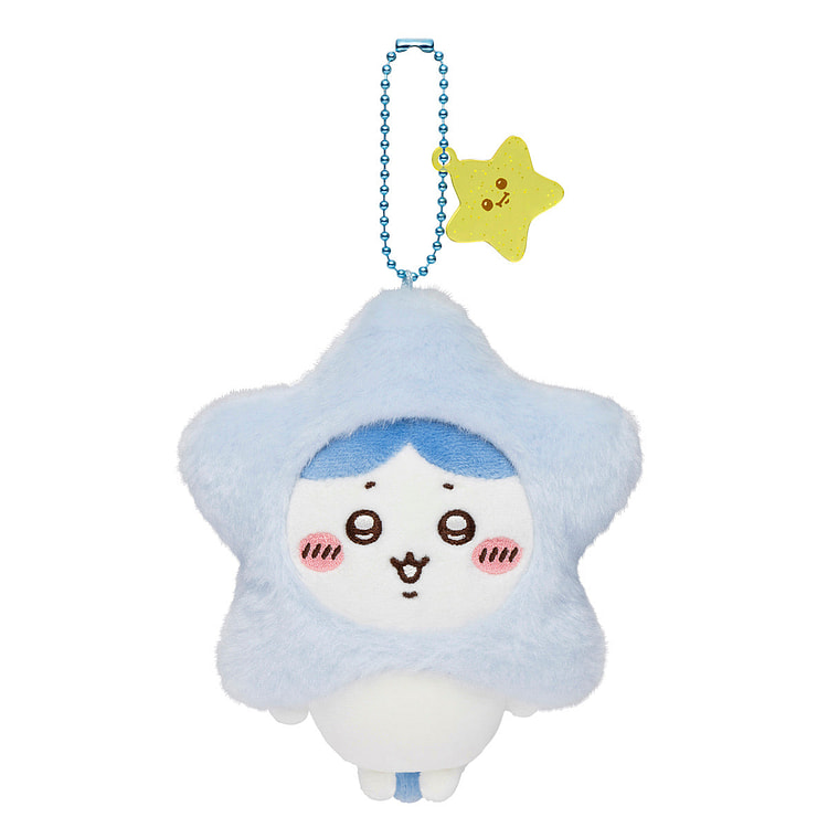 Chiikawa Star Headgear Plush Charm Hachiware 1 each