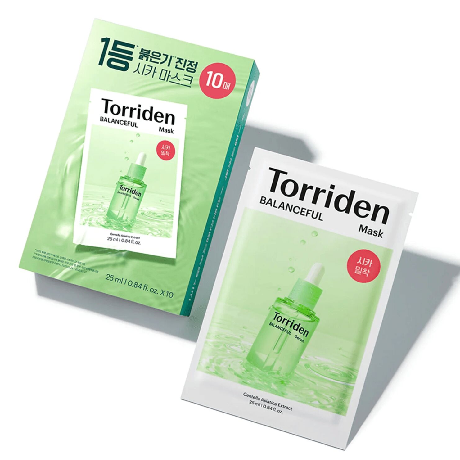韩国TORRIDEN桃瑞丹 积雪草精华液面膜 1 盒*10 个