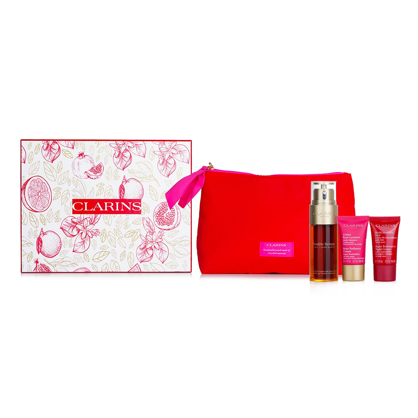 Clarins Double Serum & Multi Intensive Set: 3pcs+1bag 3 g