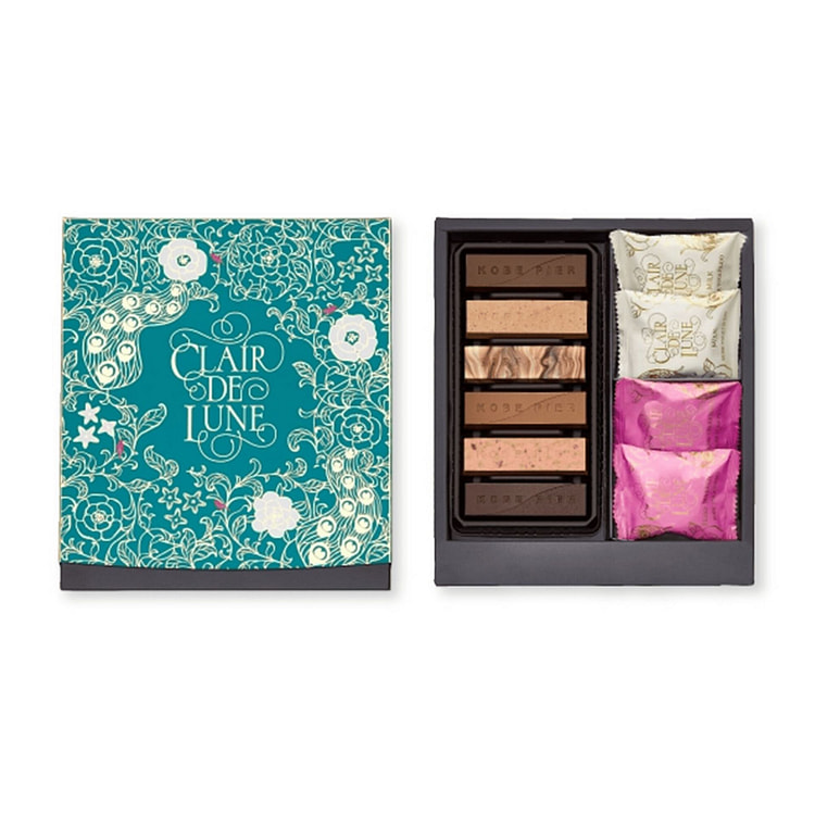 神户风月堂 威化棒巧克力脆米组合 10枚 1 份