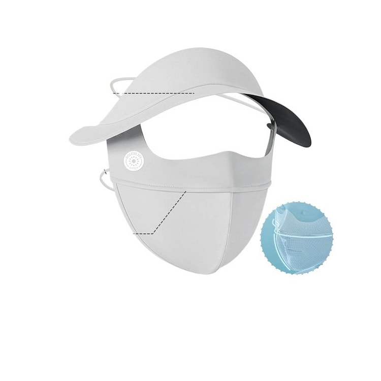 Arctic Grey Full Face Sunscreen Mask 1 each