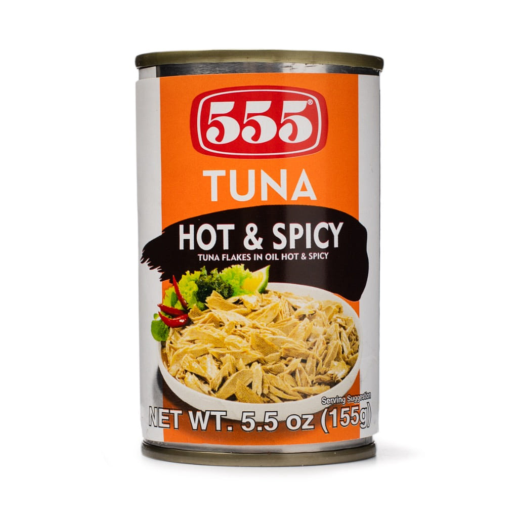 555 Tuna Flakes in Hot & Spicy Oil 5.5 oz