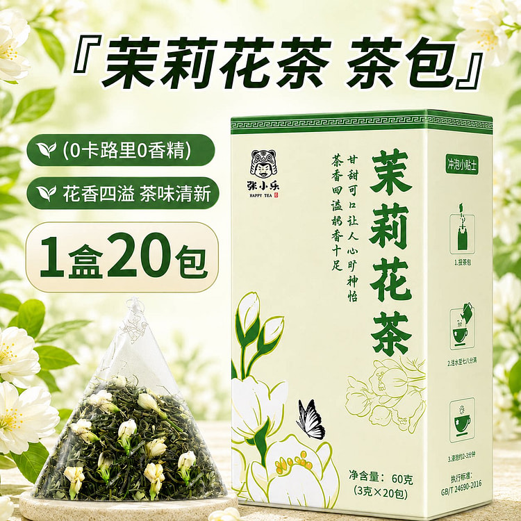 Jasmine tea 1 box 20 packs 20 pack