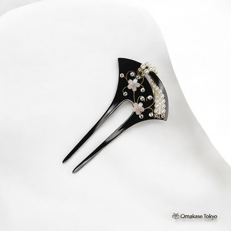 TOuWA Kanzashi 发夹-白色 160 克