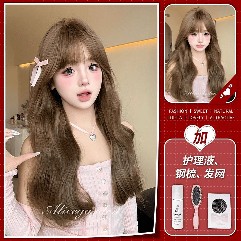 AG fake long hair honey tea linen + steel comb 1 count
