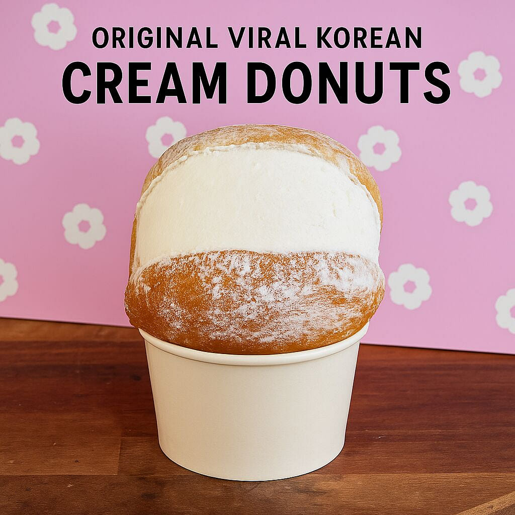 Original Viral Korean Cream Donuts 1 each