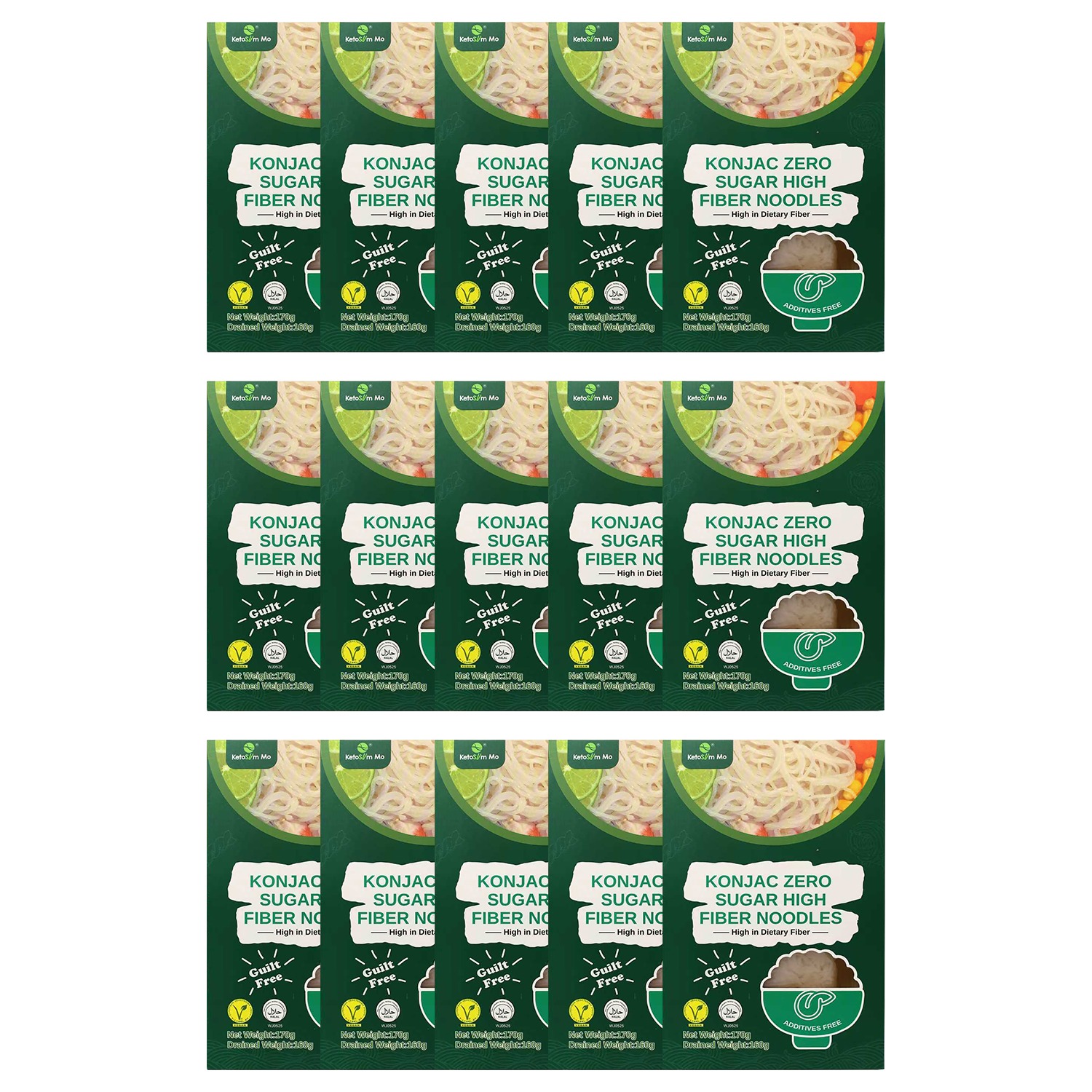 Konjac Zero Sugar High Fiber Noodles 15 pack 170 g*15 pack