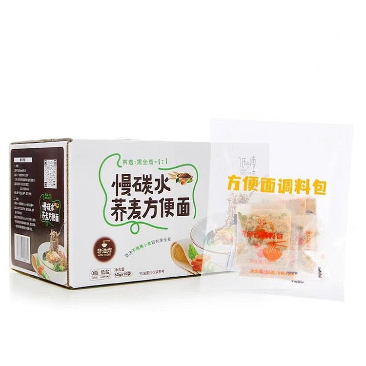 低卡博士 慢碳水荞麦面  60g*10袋 600g