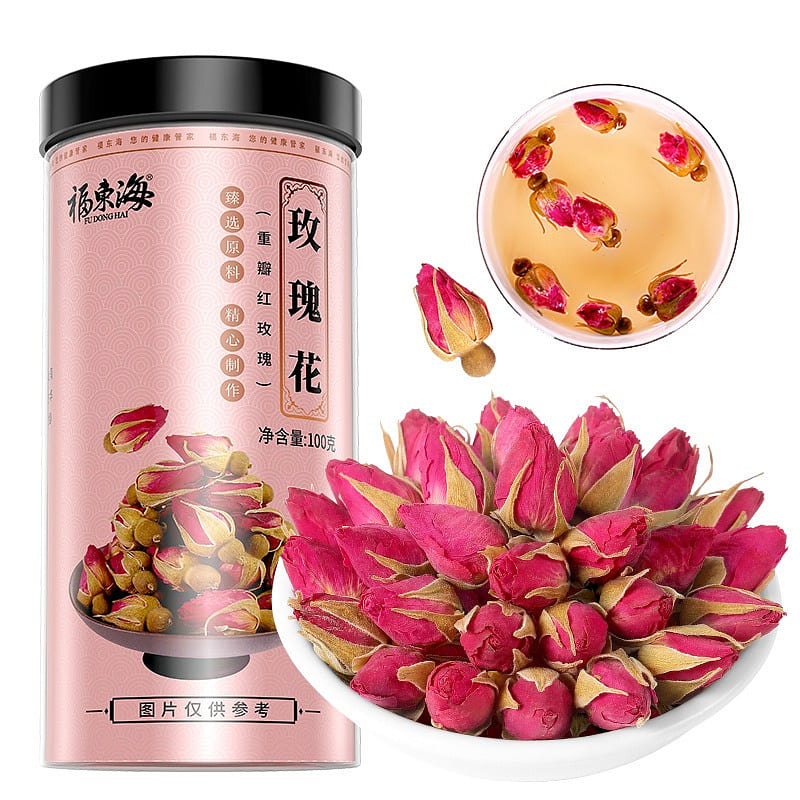 【 Fudonghai Product 】 Pingyin traditional rose Tea 100g/ can 100 g
