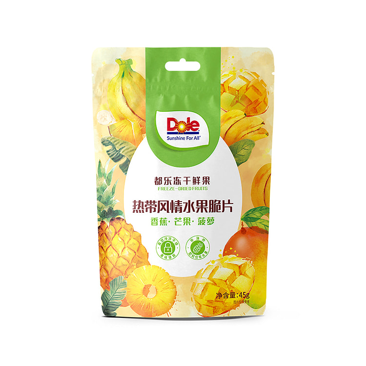Dole热带风情水果脆片混合装45g*1袋
