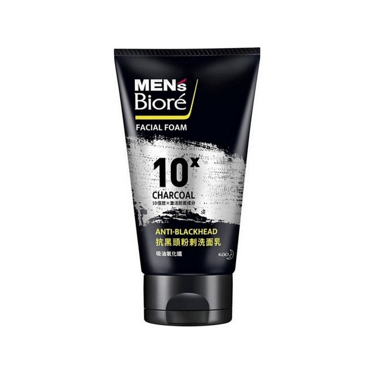 花王碧柔男士抗黑头粉刺洗面奶 100ml 1 瓶