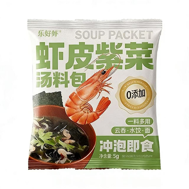 乐好虾紫菜虾皮汤料包5g*20包