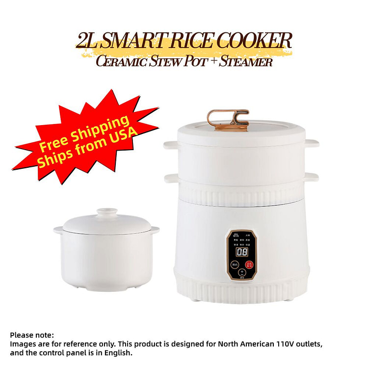 2+1L Multi-cooker, Electric Rice Cooker & Steamer 1 bunch