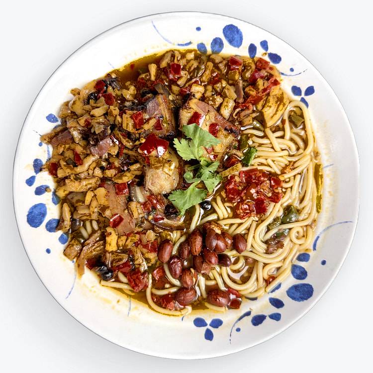 萝卜干腊肉汤粉（圆粉）