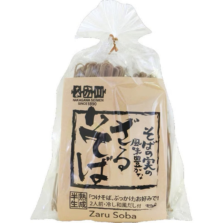 Nakagawa Aged Semi-Fresh Zaru Soba Set 2 Servings