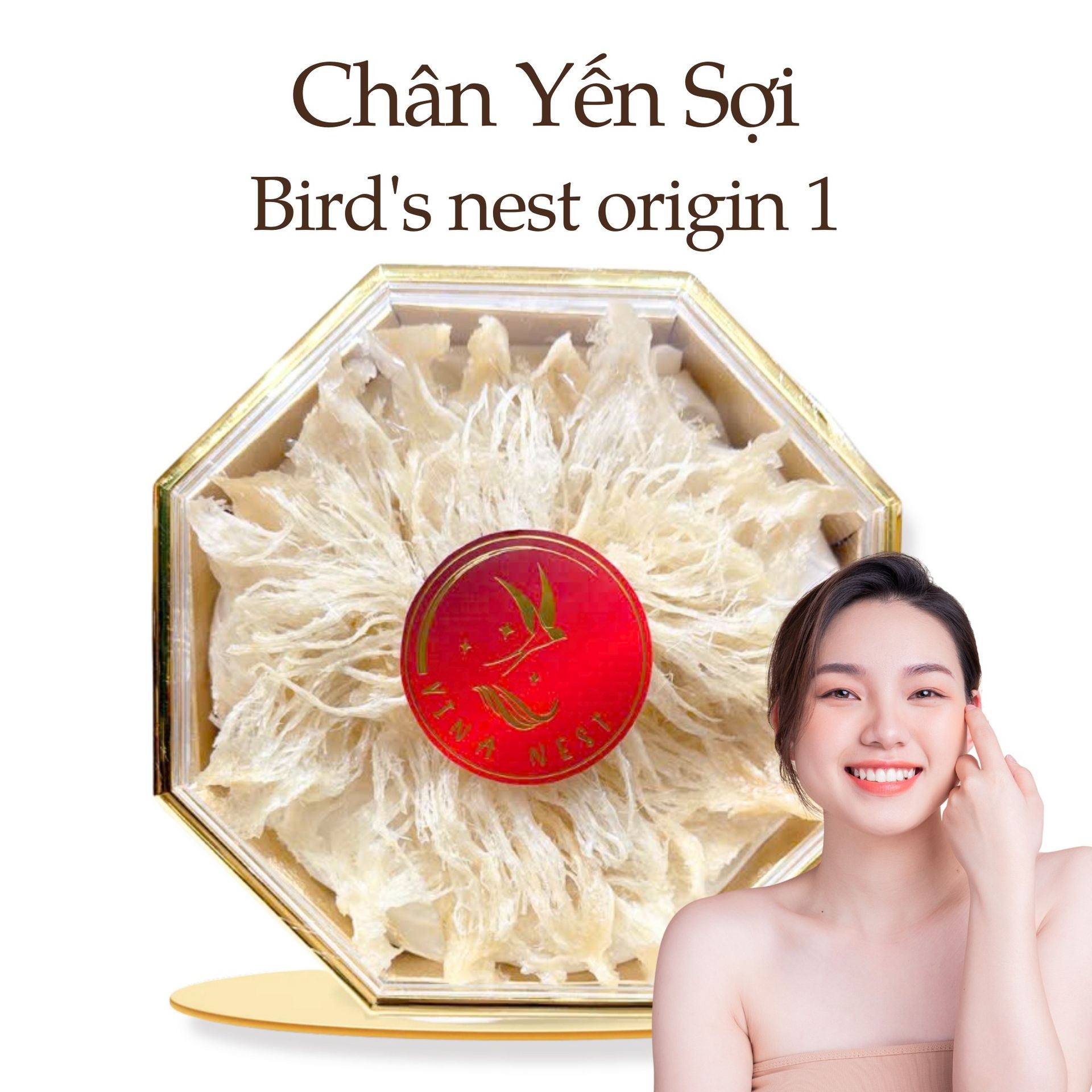 Vinanest Chân Yến Sợi Chuẩn FDA, USDA Dinh Dưỡng Yến Sào Việt Nam 100 g
