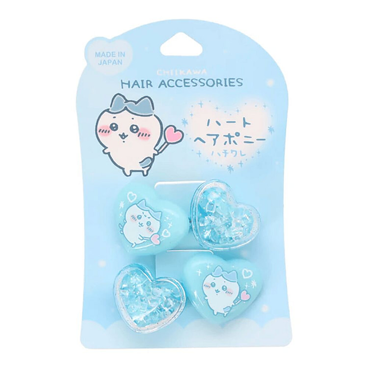 SkaterXChiikawa Hachiware Blue Heart Hair Tie