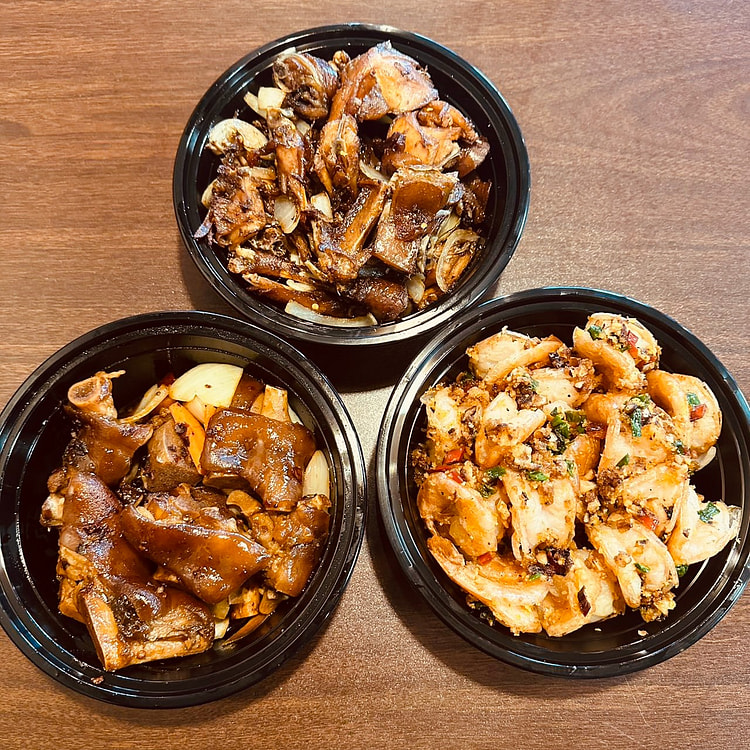 元宵套餐 (椒盐大虾+土匪鸡+老干妈猪手) 1 份