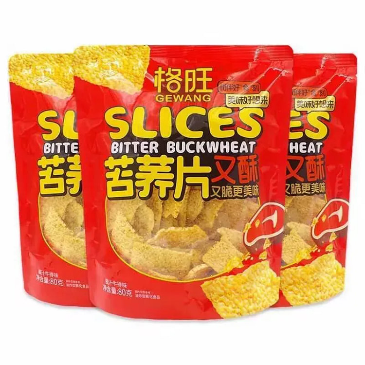 Gewang Tartary Buckwheat Slices Sauce Beef Flavor 160 g