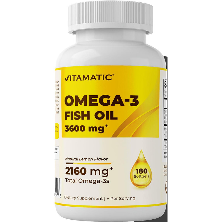 Triple Strength Omega 3 Fish Oil 360-180 Softgels