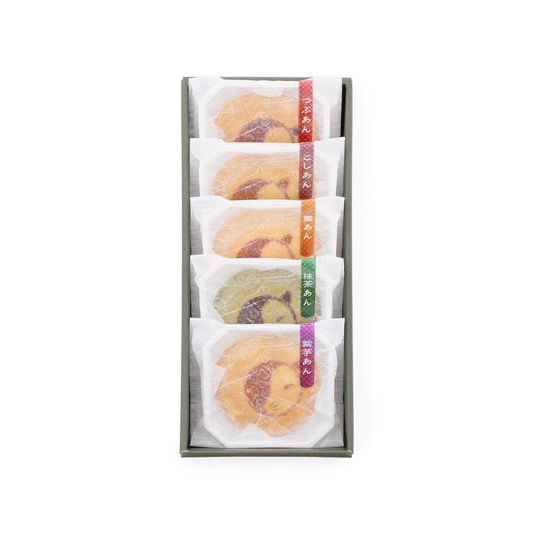 京煎堂 薄烤米饼 混合馅 5枚入 1 份