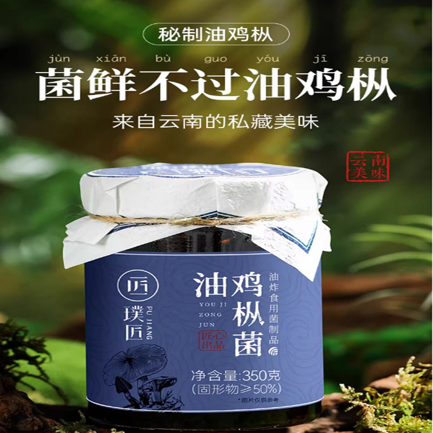 Pujiang Yunnan Fried Chicken Mushroom Sauce 350 g