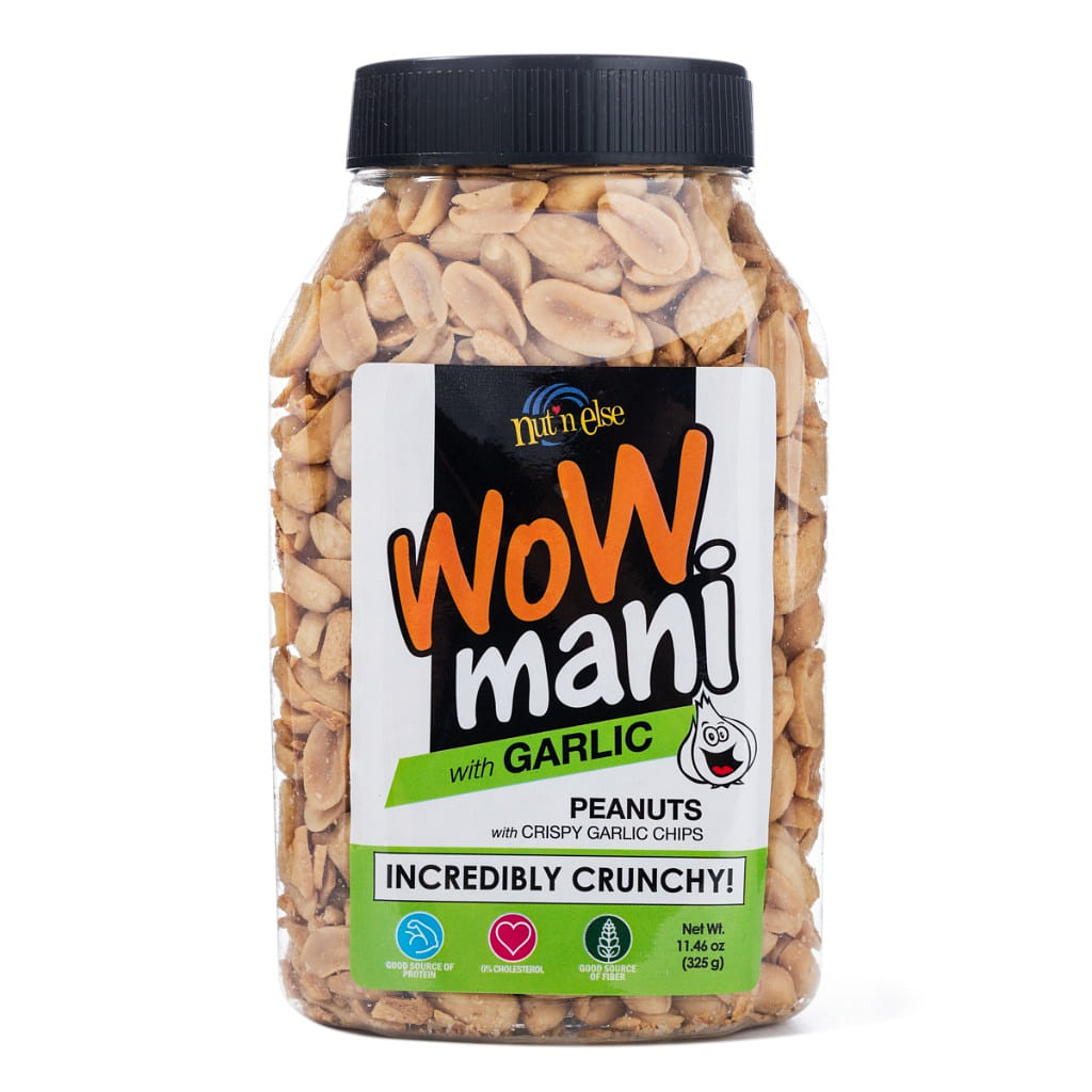Wow Mani Peanuts with Garlic Chips 325 g