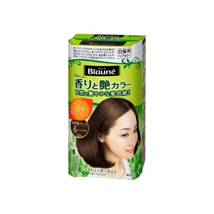 Kao Scent and Gloss Color Cream 6 Dark Brown 80 g