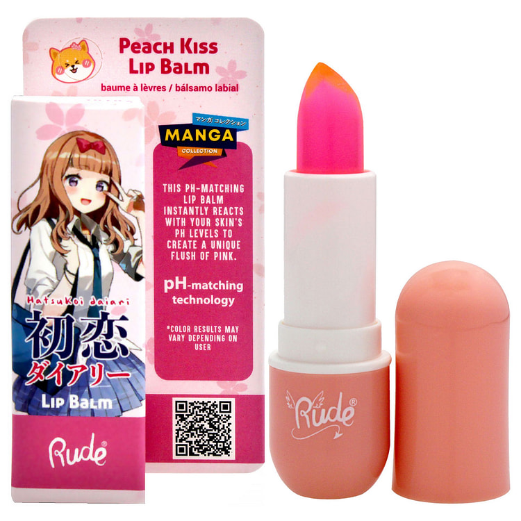 Rude Manga Collection Lip BalmPeach Women 0.123oz