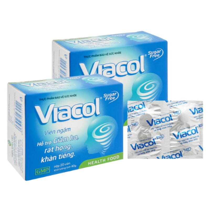 Sugar Free Herbal Lozenges Viacol (Pack Of 2) 20 count