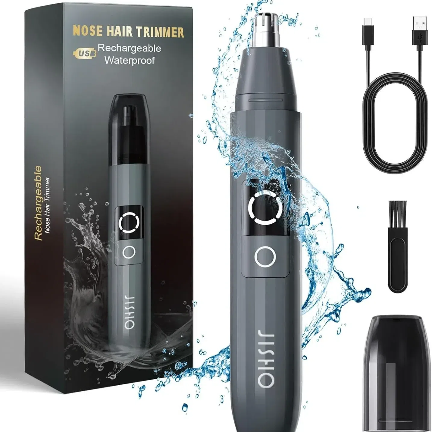 Ear and Nose Hair Trimmer with LED indicator USB 1 box